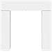 Cornice per camino Bianco 102 x 18 x 100,5 cm - Foto miniatura 6