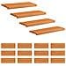 Tappeti per scale 16 pz 70 x 30 x 2 cm Marrone Chiaro - Foto miniatura 1