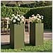 Vaso da giardino 2 pz Verde Oliva 20 x 20 x 40 cm - Foto miniatura 2