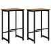 Sgabello da bar 2 pz Rovere Artigianale 40 x 32 x 74 cm - Foto miniatura 1