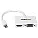 Adattatore Mini DisplayPort a HDMI e VGA - Convertitore audio / video da viaggio mDP 2 in 1 - 1920x1200 / 1080p - Nero - Foto miniatura 1