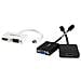 Adattatore Mini DisplayPort a HDMI e VGA - Convertitore audio / video da viaggio mDP 2 in 1 - 1920x1200 / 1080p - Nero - Foto miniatura 5