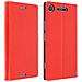 Custodia Per Sony Xperia Xz1 - Serie First Class In Pelle Rossa - Foto miniatura 15