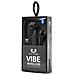 Vibe Wireless Cuffie Auricolari Bluetooth con Cavo con Microfono e Telecomando Integrati Colore Grigio antracite - Foto miniatura 7