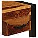 Tavolino da Caffè 100x50x35cm Legno Massello di Mango e Acciaio - Foto miniatura 4