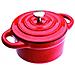 725910r - Mini Cocotte Rotonda, In Ghisa Smaltata, 10 Cm, Colore: Rosso - Foto miniatura 2