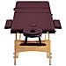Lettino Da Massaggio A 3 Sezioni In Legno Viola Vino - Foto miniatura 4