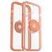 Custodia protettiva per iphone13 resistente a cadute, PopGrip PopSockets, testata 3x vs le norme anti caduta, Colore Trasparente /Coral - Foto miniatura 4