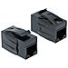 Modulo Keystone Jack Rj45> Jack Rj45 Cat. 6a Utp Nero - Foto miniatura 1