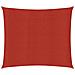 Vela Parasole 160 g / m² Rossa 3x3 m in HDPE - Foto miniatura 1