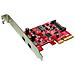 PCI-Express x4 Adapter, 2x Ports Type C USB3.1, USB 3.1 - Foto miniatura 1