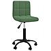 Sedia Da Ufficio Girevole Verde Scuro In Velluto - Foto miniatura 1