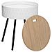 Tavolino Rotondo Con Clipboard Shiro, Bianco - Foto miniatura 2