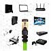 Cavo Di Rete Ethernet Supporta Fino A 2 Ghz / 2000 Mhz | Connettori Rj45 | Trasmissione Dati 40 Gigabit 5 metri Colore Verde - Foto miniatura 3