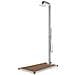 Doccia Da Giardino Con Base Marrone 230 Cm In Acciaio Inox - Foto miniatura 1