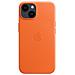 Custodia Iphone 14 In Pelle - Arancione - Foto miniatura 3