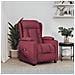 Poltrona Elettrica Reclinabile Rosso Vino In Tessuto - Foto miniatura 1