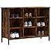 Scarpiera Rovere Fumo 100x35x70 Cm In Legno Multistrato - Foto miniatura 5