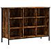Scarpiera Rovere Fumo 100x35x70 Cm In Legno Multistrato - Foto miniatura 1