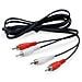 147094 Cavo Audio 2,5 M 2 X Rca Nero - Foto miniatura 1
