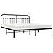 Giroletto Con Testiera In Metallo Nero 193x203 Cm - Foto miniatura 3