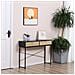Consolle Moderna Per Ingresso E Soggiorno Con 2 Cassetti In Metallo 100x30x75cm - Nero - Foto miniatura 4