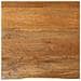 Piano Tavolo Bordi Vivi 60x60x2,5 Cm In Legno Massello Di Mango - Foto miniatura 1