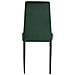Kelly Set Di 2 Sedie Da Pranzo Imbottite In Velluto Verde - Foto miniatura 3