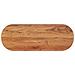 Piano Tavolo 110x40x2,5 Cm Ovale In Legno Massello Di Acacia - Foto miniatura 1