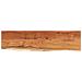 Mensola A Muro 80x20x3,8cm Rettangolare Legno Acacia Bordi Vivi - Foto miniatura 2