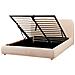 Letto Contenitore Bouclé Blagnac 160 X 200 Cm Beige - Foto miniatura 3