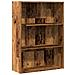Libreria Legno Antico 80x30x114 Cm In Legno Multistrato - Foto miniatura 2