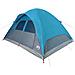 Tenda da Campeggio a Cupola per 4 Persone Blu Impermeabile - Foto miniatura 3