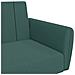 Divano Letto a 2 Posti con Poggiapiedi Verde Scuro in Velluto - Foto miniatura 9