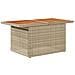 Set Divano da Giardino a 9 Pezzi con Cuscini Rattan Polietilene Beige - Foto miniatura 6