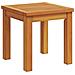 Lettini prendisole  2 pz con tavolo e cuscini in legno massello di acacia, Lettino prendisole  con cuscini panna in legno massello di acacia, Tavolino da giardino  35x35x34 cm in legno massello di acacia - Foto miniatura 5