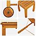 Lettini prendisole  2 pz con tavolo e cuscini in legno massello di acacia, Lettino prendisole  con cuscini panna in legno massello di acacia, Tavolino da giardino  35x35x34 cm in legno massello di acacia - Foto miniatura 8