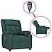 Poltrona Elettrica Reclinabile Verde Scuro in Tessuto - Foto miniatura 1