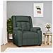 Poltrona Elettrica Reclinabile Verde Scuro in Tessuto - Foto miniatura 2