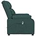 Poltrona Elettrica Reclinabile Verde Scuro in Tessuto - Foto miniatura 5