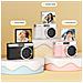 Fotocamera Digitale Retrò Ad Alta Risoluzione Con Doppia Lente, Zoom Ottico 5x E Schermo Lcd Da 2.4"" White - Foto miniatura 3