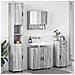 Set di mobili per il bagno 4 pcs Grigio sonoma 61 x 35 x 64 cm - Foto miniatura 2