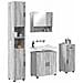Set di mobili per il bagno 4 pcs Grigio sonoma 61 x 35 x 64 cm - Foto miniatura 3