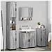 Set di mobili per il bagno 4 pcs Grigio sonoma 61 x 35 x 64 cm - Foto miniatura 4