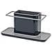Porta Spugna Grande Caddy Organizzatore Per Lavello Spazio Per Detersivo E Spugne Drenaggio Efficiente Colore Grigio Scuro Lavabile In Lavastoviglie - Foto miniatura 1