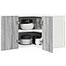 Armadio pensile Riga Grigio Sonoma e Bianco 57 x 57 x 40 cm - Foto miniatura 3