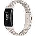 Elegante Bracciale In Acciaio Inossidabile Argento Con Perle Compatibile Con Fitbit Inspire /inspire 2/inspire Hr Starlight - Foto miniatura 2