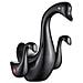 Rubinetto per lavabo da bagno, Blackswan, tipo M261 Swan, modello nero opaco, misura 19 cm - Foto miniatura 3