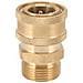 Adattatore Ottone Per Idropulitrice M22x1,5mm A Sgancio Rapido 1/4"" - Compatibile Con Macallister, Maltec, Dewalt, Lavor, Ford, Subaru - Foto miniatura 2