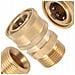 Adattatore Ottone Per Idropulitrice M22x1,5mm A Sgancio Rapido 1/4"" - Compatibile Con Macallister, Maltec, Dewalt, Lavor, Ford, Subaru - Foto miniatura 1
